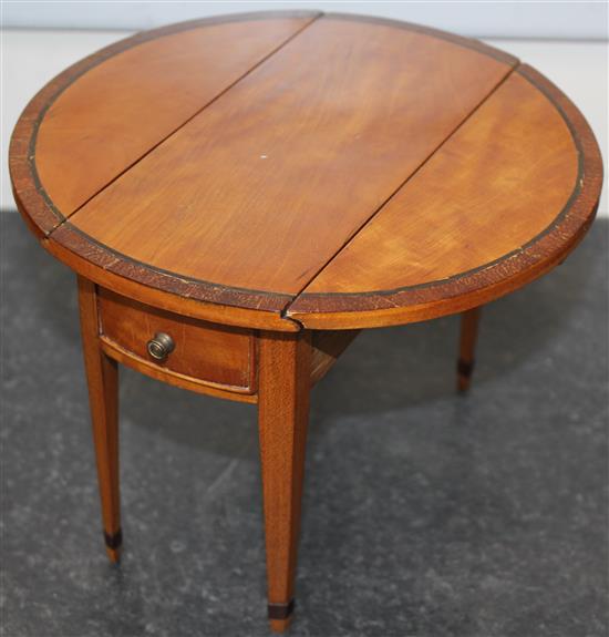 A Fergus Lane miniature George III style satinwood cylinder roll top desk, cylinder bureau 8.5in.